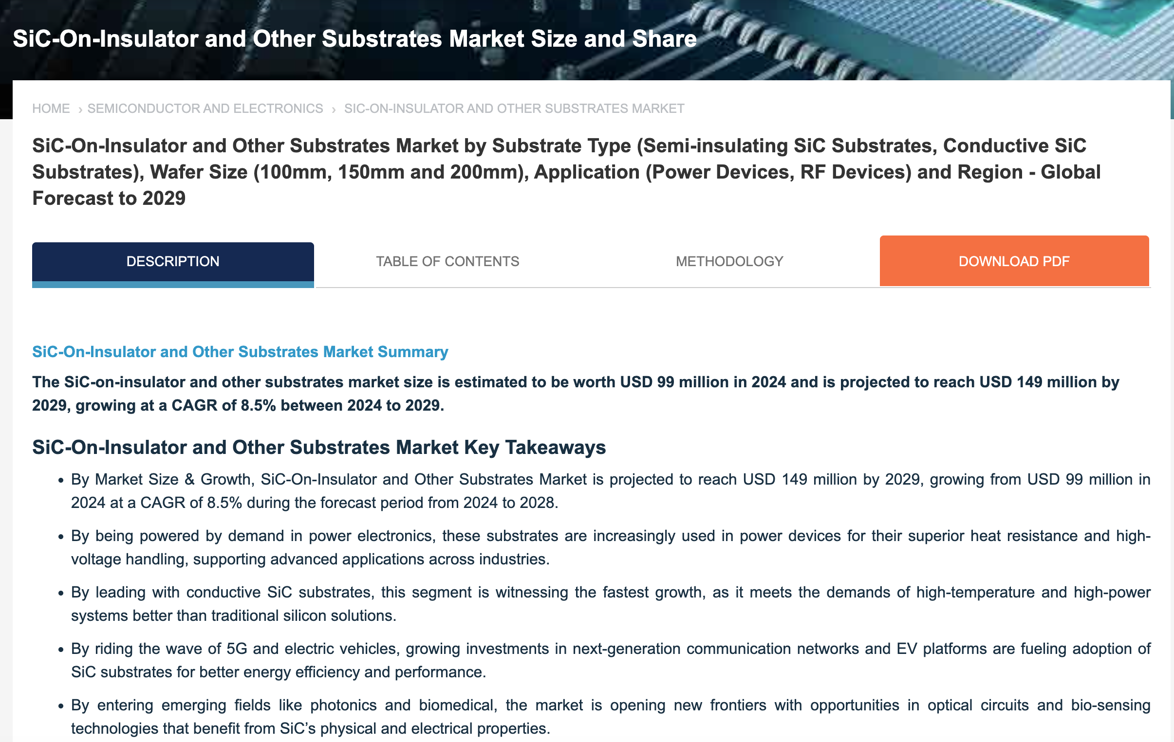 SiC-On-Insulator & Substrate Technologies Poised to Achieve $149 Million Market Value by 2029